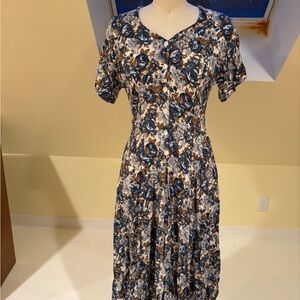 D.B.Y ltd  true vintage 1980s day floral dress